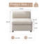 Canapé modulaire surdimensionné en velours Sadettin-124594635