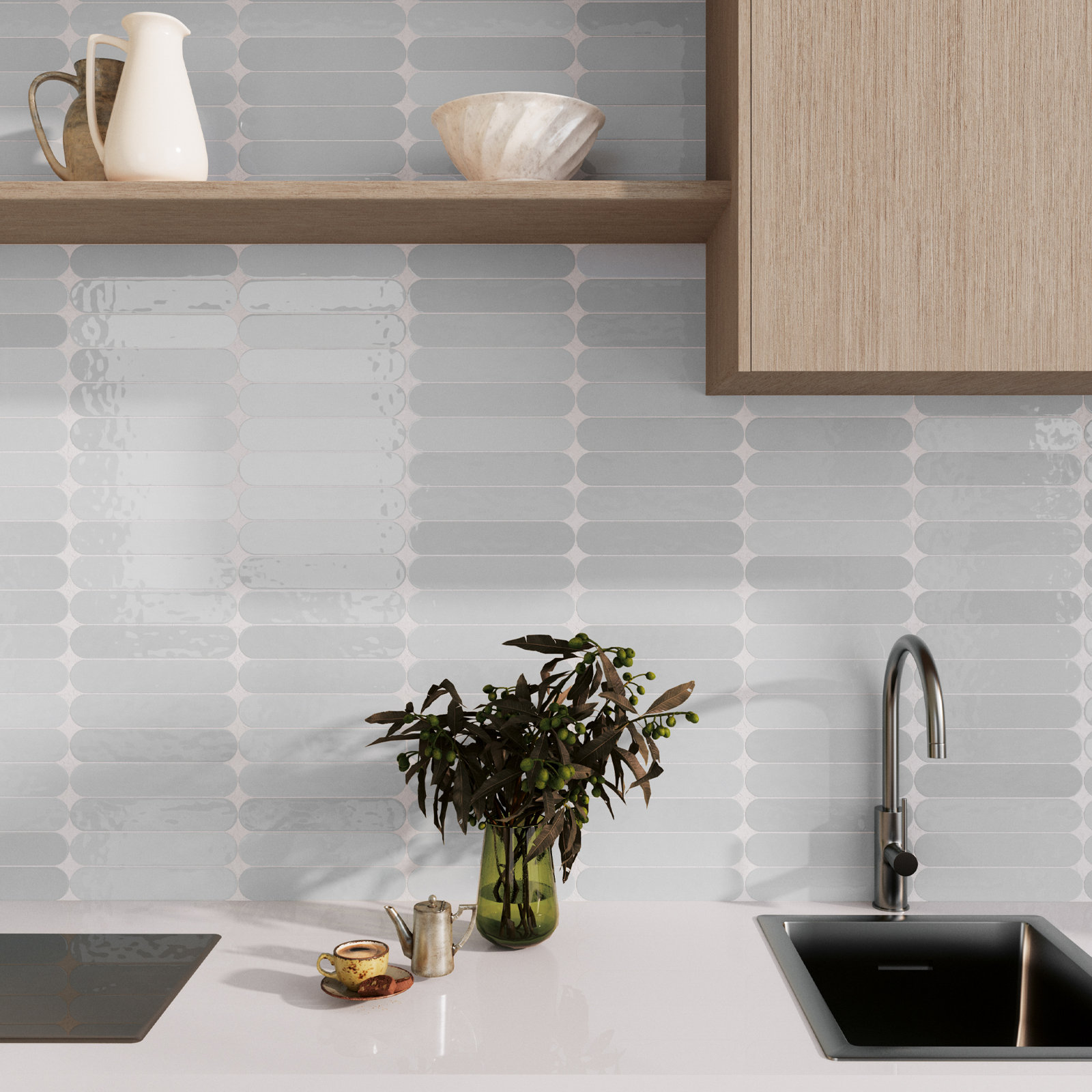 Metropolitan 2" x 10" Ceramic Subway Tile, Cielo Blue
