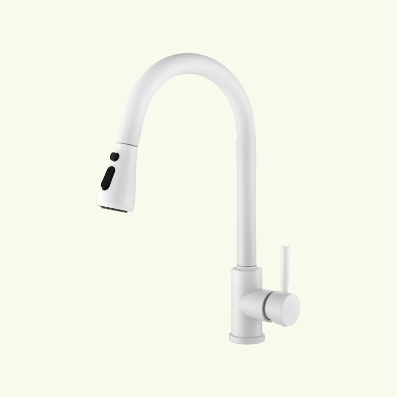 Naiyafly Pull Down Touch Kitchen Faucet, White
