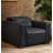 Riseholme Reclining Lounge Chair In Contemporary Blue Authentic Full-leather-122071833