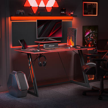 Inbox Zero Kamai 54 L Shaped Computer Desk for Home Office Gaming