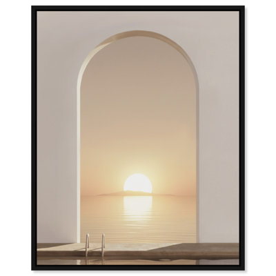 Sunset Warmth Graphic Art Canvas