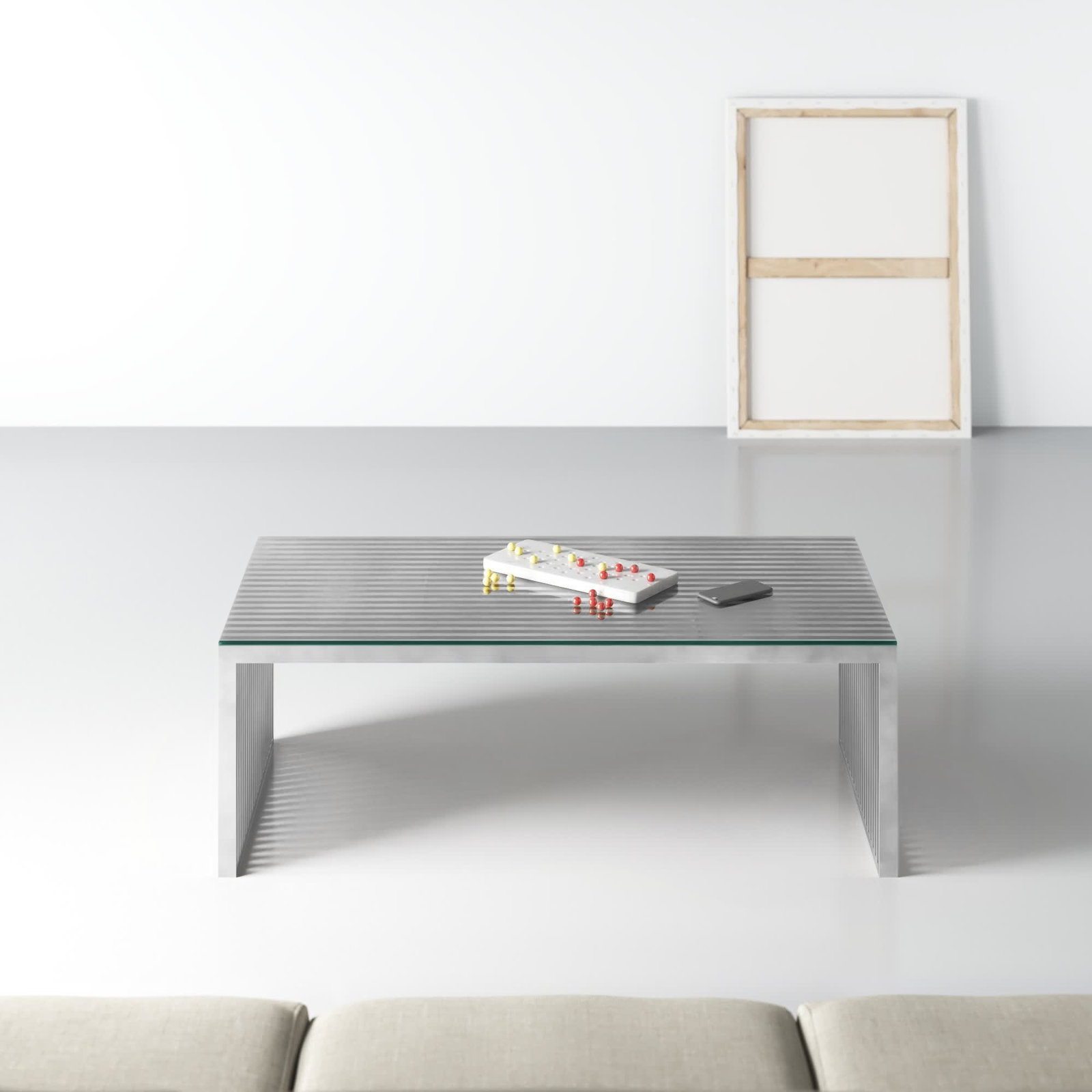 Jules Coffee Table, Silver