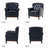 Nariana Traditional Genuine Leather Chair with Solid Wood Legs-1757861946