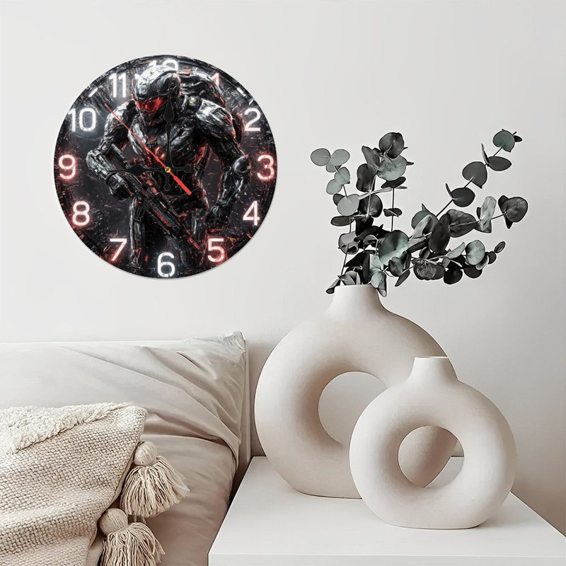 Horloge rougeoyante avec chiffres