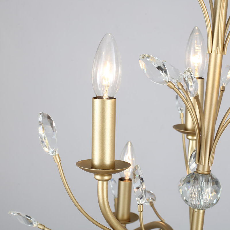 Lustre 9 lumières façon bougie rétro