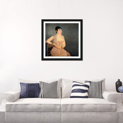 Reproduction d'art sur toile, "Lady" par Edward Manet