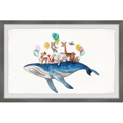 Kayla Whale Ride Framed Print