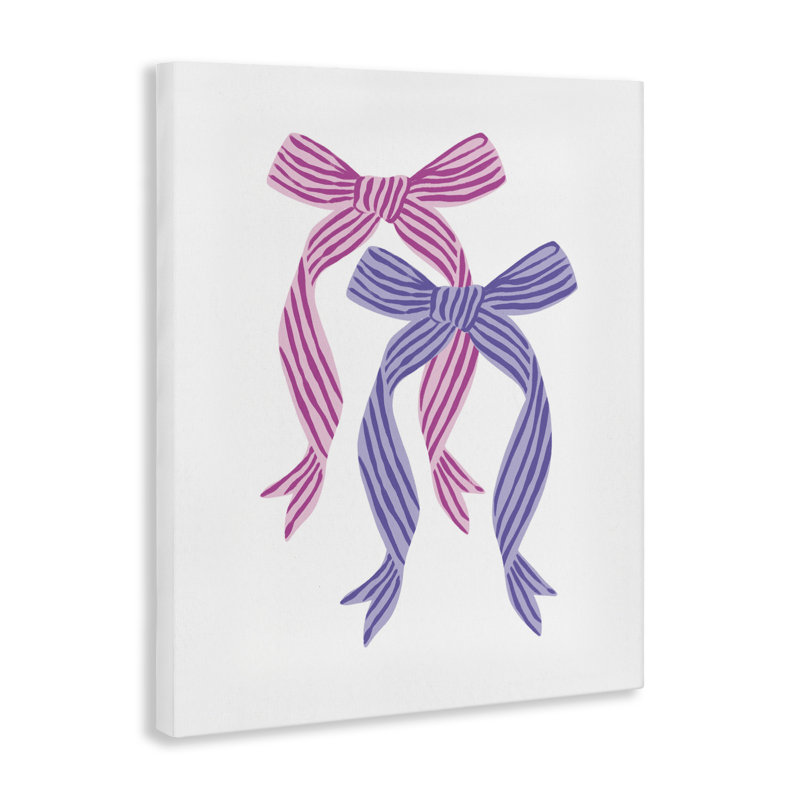 Toile à double arc rose et mauve, design par Krissy Mast, H 20 po x l 16 po
