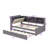 Practical Platform Bed With Pull Out Trundle Shelving Units And Storage Headboard-272609796