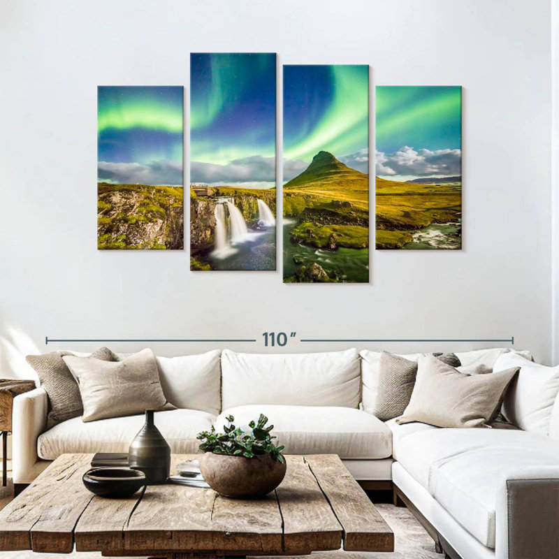 Alvord Kirkjufell paysage aurore, H 54 po x l 84 po