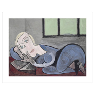 Femme couchee lisant par Pablo Picasso