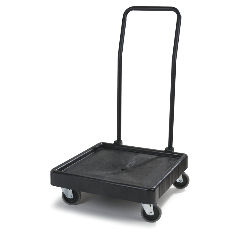 Chariot plateforme capacité 350 lb. E-Z Glide™, Noir