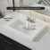Drop In Bathroom Sink 23 in. x 18 in. Rectangular in White Ceramic Vintage Style with Three Centerset Facet Holes & Front-Overflow
