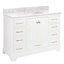 Quen 48" Freestanding Single Basin Vanity Set with Cabinet, Vanity Top