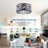 Crystal Ceiling Fan Light Kit with Remote Control