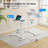  Adjustable Overbed Table - Folding Portable Laptop Desk With Gas Spring Height Adjustment