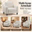 Fauteuil Nidovia moderne du milieu du siècle, rembourré avec assise et dossier (ensemble de 2)-1188370281