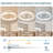 19" White Feather Bedroom Fan Light With Remote Control, Dimmable, 7 Blades, Reversible DC Motor, With LED Light
