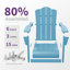 Chaise Adirondack pliante en polyéthylène haute densité Wolak-62551854