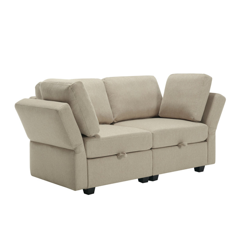 Canapé 2 places Modern Modern Contemporary, Beige