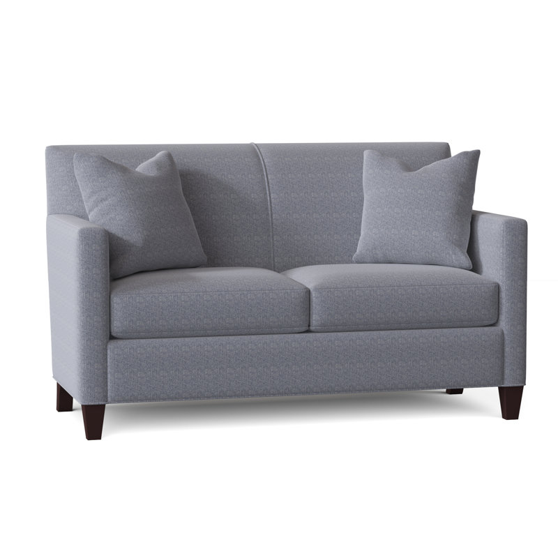 Causeuse à accoudoirs carrés 60 po Brighton, Bleu marine Bailey Ld