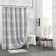 Chenille Stripe Cotton Striped Shower Curtain