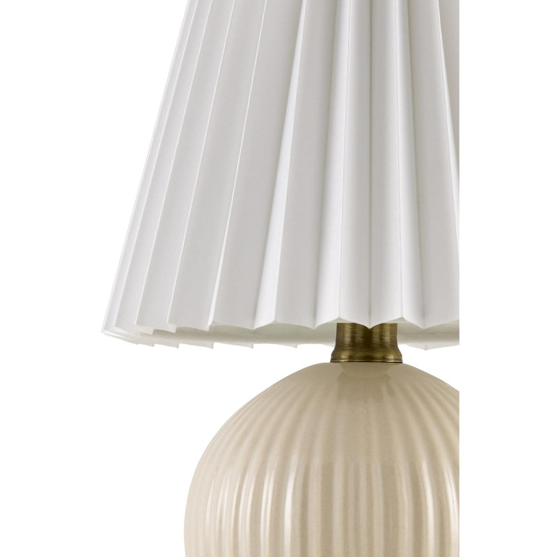 Lampe de table Nelie, Crème, crème