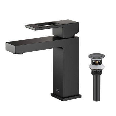 Cube Single-Hole Single-Handle Bathroom Sink Faucet