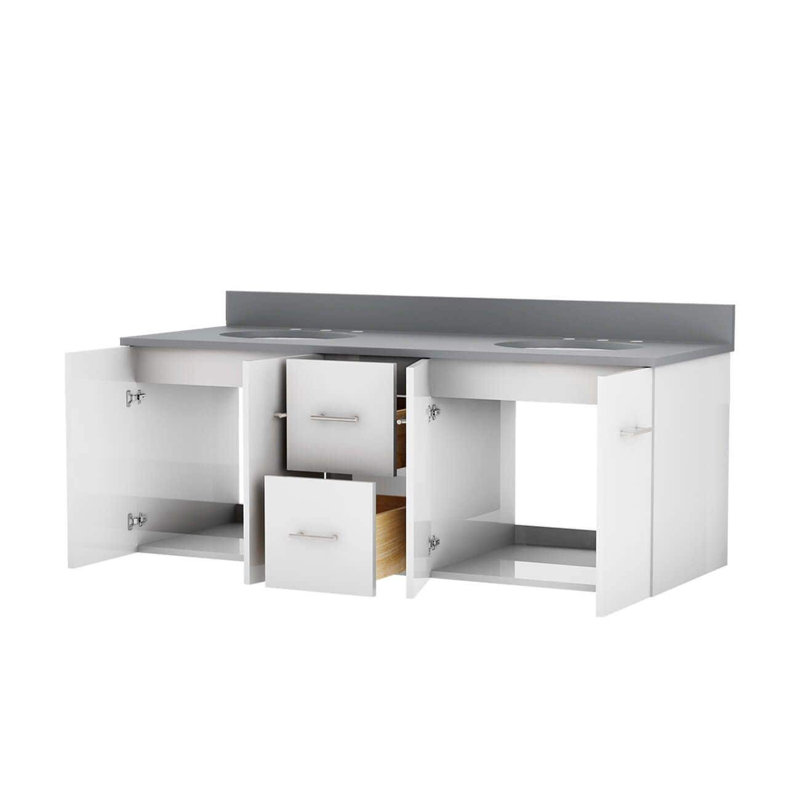 Ensemble de meuble-lavabo double 60 po