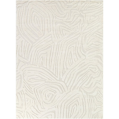 Beauchamp Cream Abstract Textured Area Rug