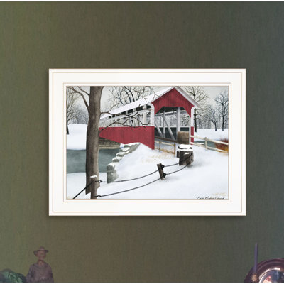 Crisp Winter Evening Framed Wall Art for Living Room, Home Wall Décor Framed Print by Billy Jacobs