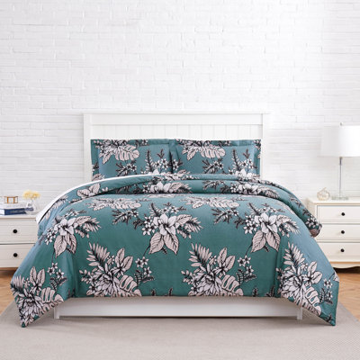 Southshore Fine Linens Flora Collection 300 Thread-Count 100% Cotton Duvet Cover Set