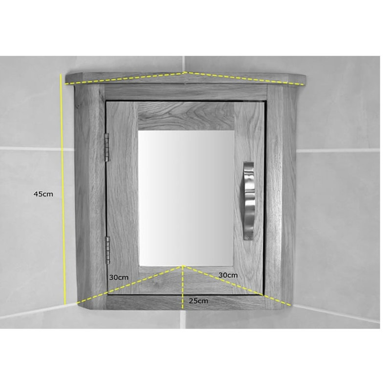 Ebert Solid Wood Bathroom Cabinet
