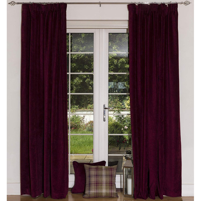 Akatlar Blackout Curtain Pair, 167 W x 182 D cm