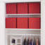 Ensemble de bacs rectangulaires Artisan, polyester rouge-32133585