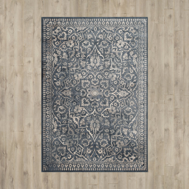 Emmie Oriental Cotton Hand Woven Area Rug, Rectangle 160 x 229 cm