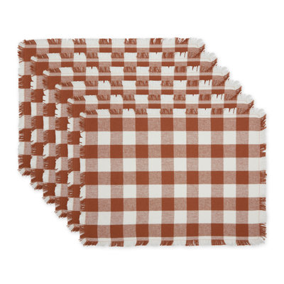 Ensemble de napperons à franges 6 pièces