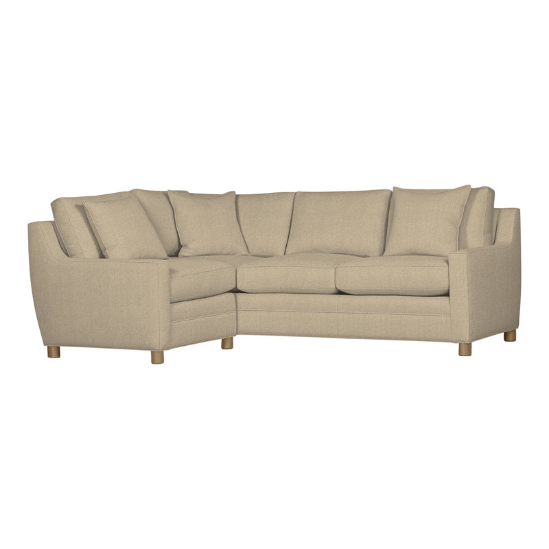 American Bungalow 2-Piece Fairgrove Sectional, Nomad Sand, Hampton