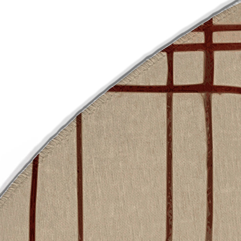 Diagonal Drift Indoor And Outdoor Area Rug, Round 5'