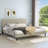 Dajai Upholstered Unfinished Platform Bed-955518760-955523319