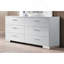 Commode blanche et chrome