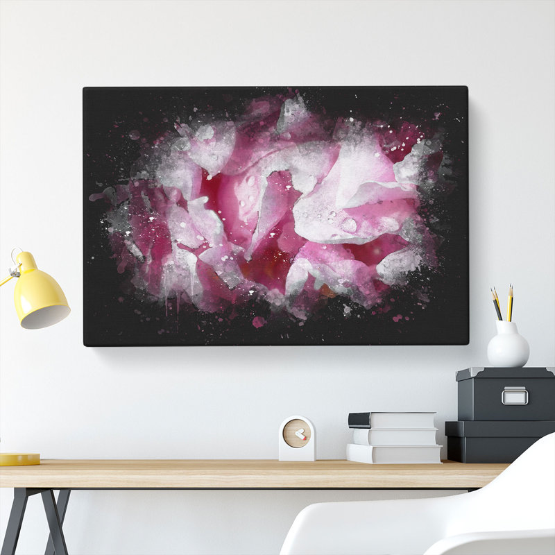 Beautiful Pink Carnation Petals - Wrapped Canvas, 60cm H x 91cm W x 3cm D