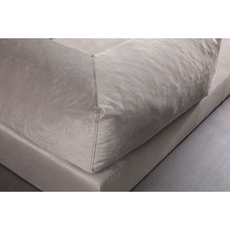 Élégant canapé-lit 2 places, beige, 78,7 po x 39,4 po x 31,5 po | Tissu 100% polyester, nettoyage à sec | Structure entièrement en mousse avec 28 mousses en mousse à densité moyenne | Conception convertible polyvalente, facile à déplacer avec des pieds en métal