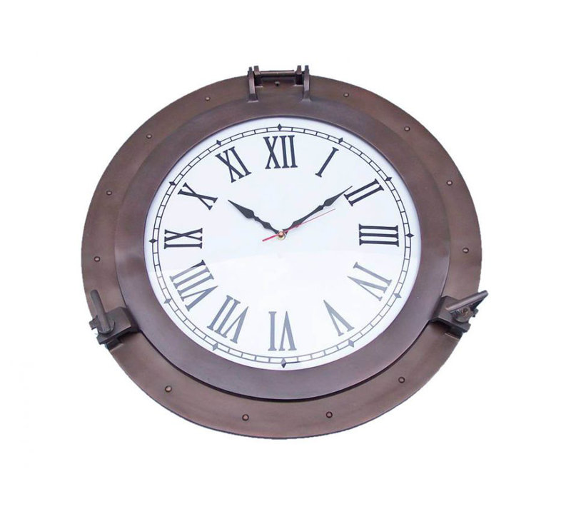 Horloge hublot à cercle côtier, Bronze