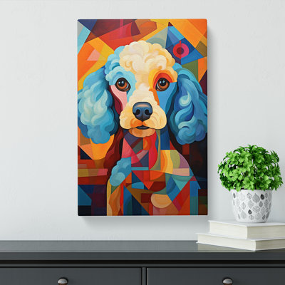 Poodle Cubism No.2 - Wrapped Canvas
