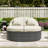 Adjustable PE Rattan Outdoor Daybed with Comfortable Cushions and Convenient Side Trays-1453994439-1453994438