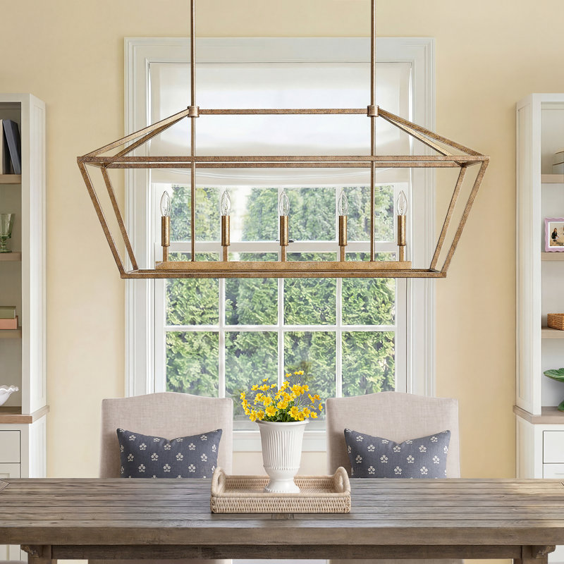 Glenhaven 5 - Light Kitchen Island Pendant, Vintage  Gold