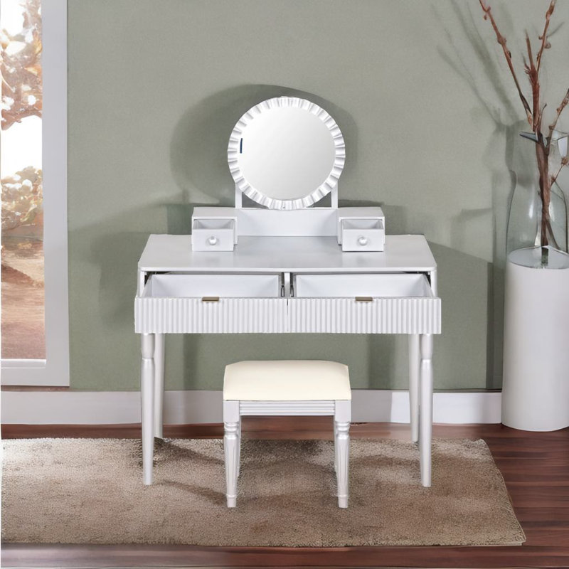 Bureau de coiffeuse de luxe, Argent argent