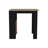 Black & Natural Oak Kitchen Island With 1-Door Storage Cabinet And Side Shelves Handy